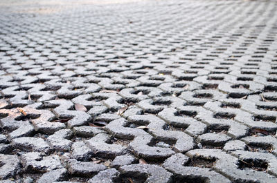 Full frame shot of cobblestone street