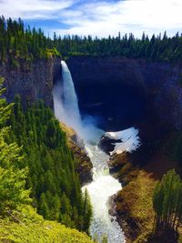 River flowing through rocks