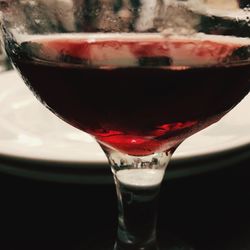 Close-up of drink on table