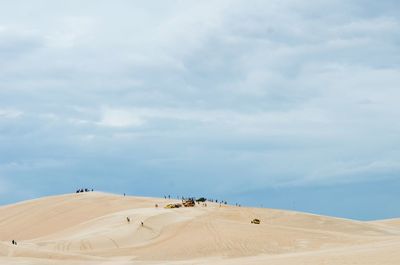 Scenic view of desert against sky