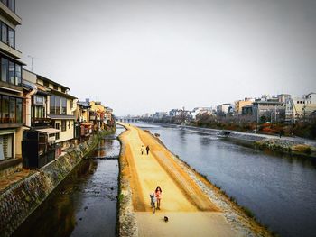 Canal along buildings