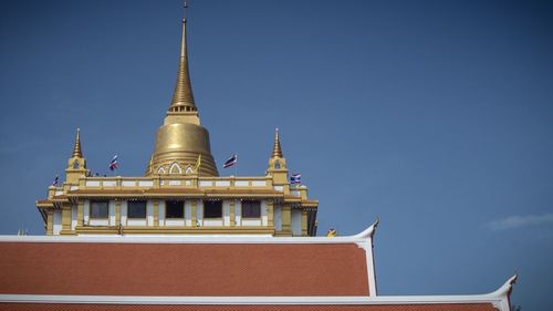 Low angle view of building against sky