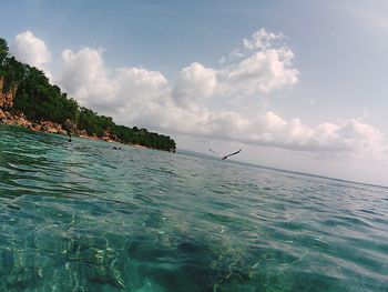 Scenic view of sea against sky