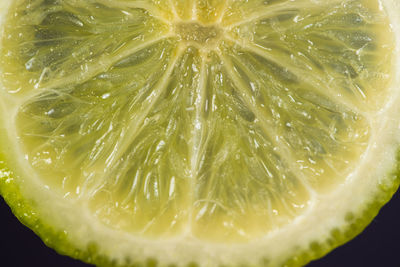 Close-up of lemon slice