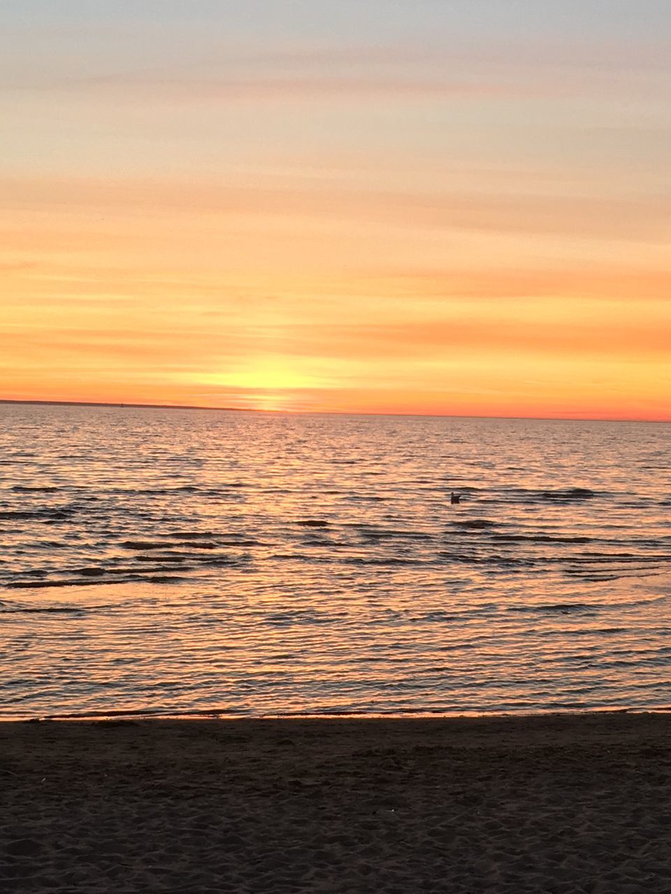 sunset, sea, water, horizon over water, scenics, orange color, tranquil scene, beauty in nature, sky, tranquility, beach, idyllic, nature, rippled, shore, wave, seascape, cloud - sky, waterfront, outdoors