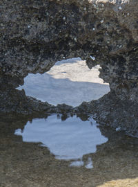 Close-up of rock on beach