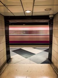 View of subway station platform