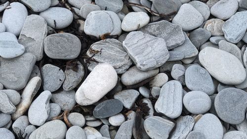 Smooth beach rocks