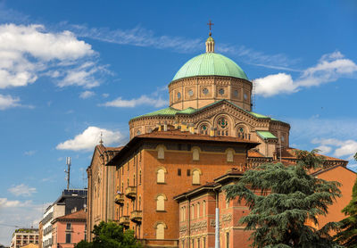 Low angle view of building against sky