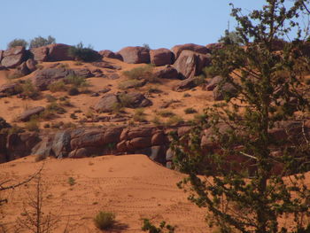Rock formations in a desert