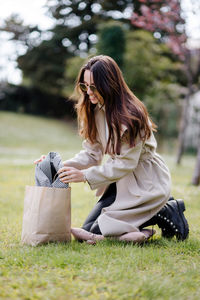 Young woman using mobile phone