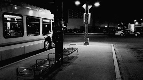 Illuminated city at night