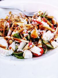 Close-up of food served in plate