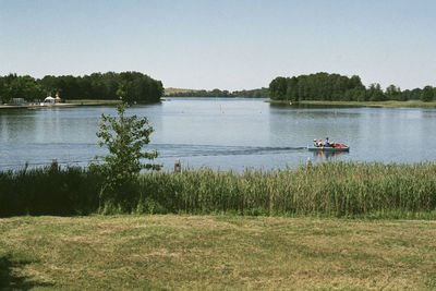 Scenic view of calm lake