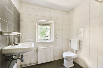 Interior of bathroom