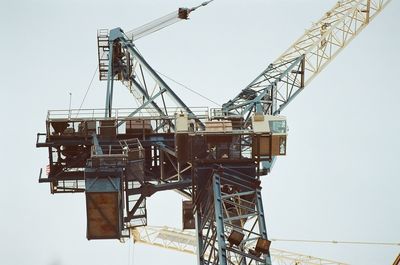 Low angle view of crane