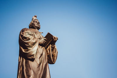 Low angle view of statue