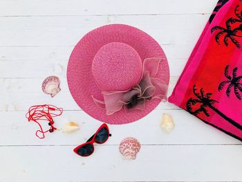 High angle view of sunglasses on table