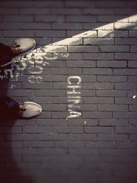 Close-up of brick wall