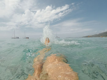 Scenic view of sea against sky