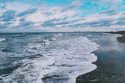 Scenic view of sea against sky