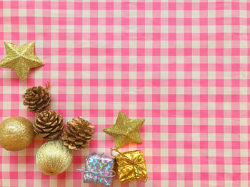 Christmas decoration on table