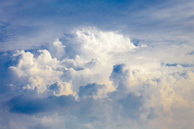 Low angle view of clouds in sky