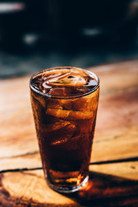 Close-up of drink on table