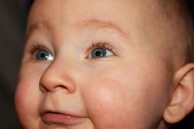 Close-up portrait of cute baby