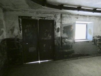 Interior of abandoned building