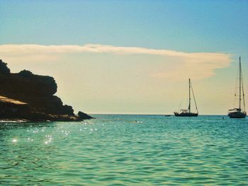 Scenic view of sea against sky