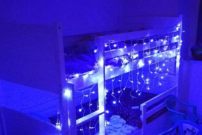 Low angle view of telephone booth