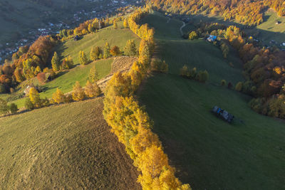 High angle view of landscape