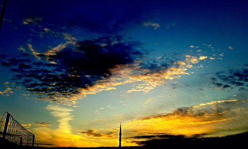 Low angle view of dramatic sky