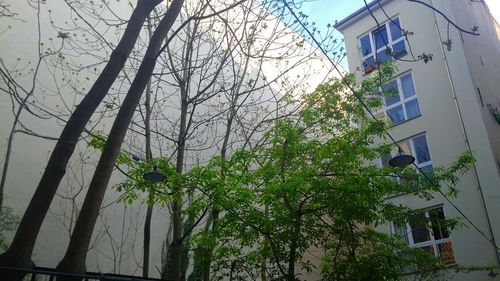 Low angle view of buildings against sky