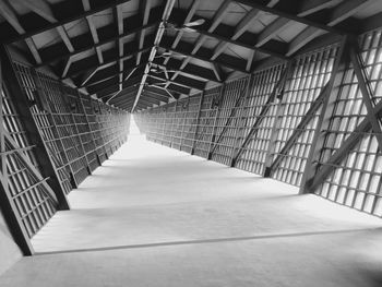 Empty corridor of building