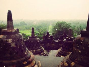 Low angle view of temple