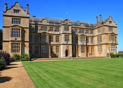 Building against blue sky