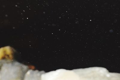 Close-up of star field against sky at night