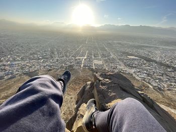 Recibiendo el amanecer desde el cerro    tomada con mi cel 