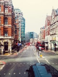 City street with buildings in background