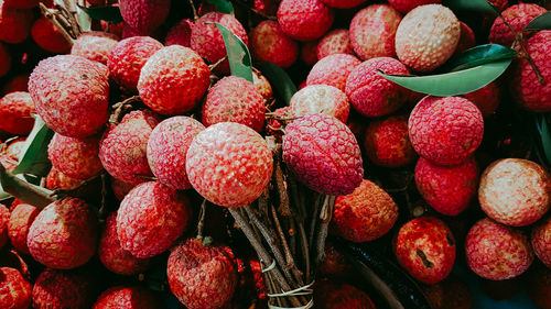 Full frame shot of strawberries