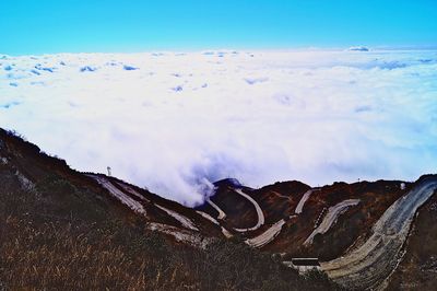 Panoramic view of landscape against sky