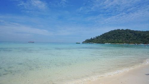 Scenic view of sea against sky
