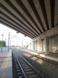 Railroad station platform