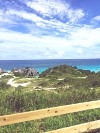 Scenic view of sea against sky