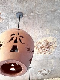Low angle view of lamp post