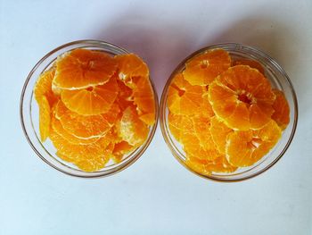 Close-up of orange fruits on table