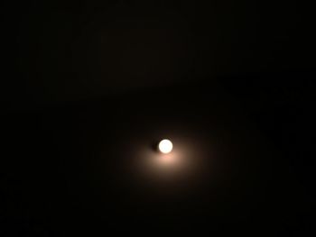 Scenic view of moon against sky at night