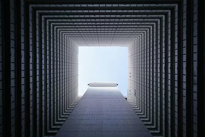 Low angle view of building against clear sky